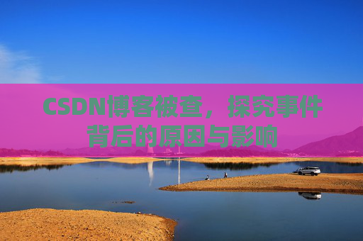 CSDN博客被查,探究事件背后的原因与影响